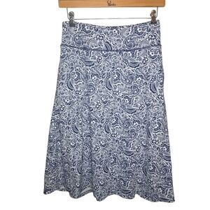 ANVIVO Floral Knee-Length Skort, Modest Long Athletic Casual Skirt, Size Large